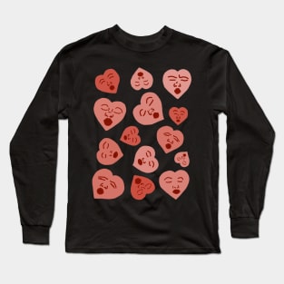 Kissing Hearts Long Sleeve T-Shirt